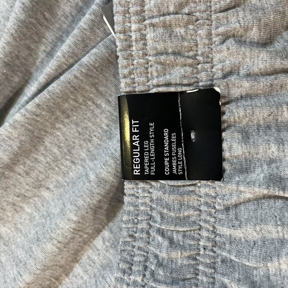 Adidas Track Jogger Pants Men's 3XLT Gray Essential Performance Tapered Logo NWT - Picture 5 of 7